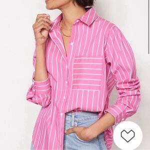 Evereve Ciera striped button down